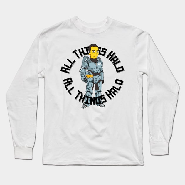 Halo x Simpsons Fred-104 Long Sleeve T-Shirt by All Things Halo